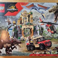LEGO Jurassic World 76976 Spinosaurus Air Mission - New (Worn Factory Tape)
