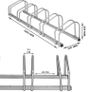 NEW 5 Bike Bicycle Parking Stand Steel Rack Image 4