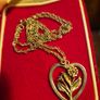 Vintage Sterling Silver Meadow Flowers in a Heart. Stamped. Image 6