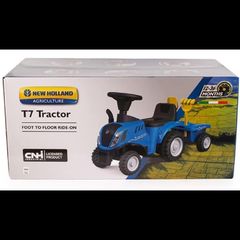 New Holland T7 Foot-to-Floor Ride-On Tractor  Brand new and UNOPENED / SEALED IN ORIGINAL BOX.
