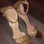 High Heels/New Gold Glitter Heels .. Size: 4 UK .. Price Drop Image 6