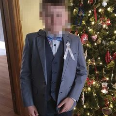 3 piece communion suit & shoes