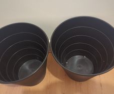 2 plastic bins