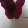 M&S Wine Suede Ankle Boots.  S. 7.5.  NEW. Image 3