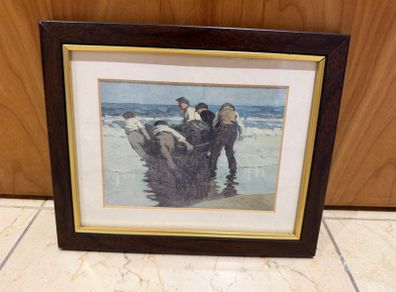 Launching the Currach Print by Paul Henry