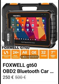FOXWELL GT60 BT All System Car OBD2 Scanner Diagnostic Scan Tool BLUETOOTH