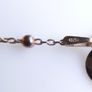Vintage gilded Sterling Silver 925 Vertical Bar Necklace 2,92g Image 7