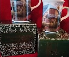 Thomas Kinkade Light up, Collectors Mugs x 2