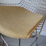 Pair of Bertoia style wire bar stool Image 3