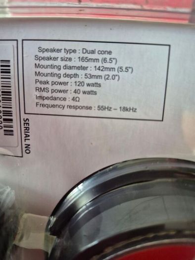Car speakers set of 2
