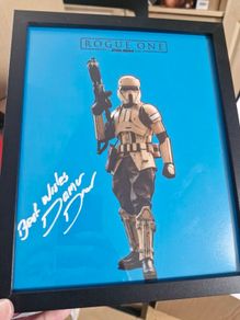 Rogue One signed frame