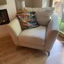 Cream / Beige Armchair in Excellent Condition Image 2