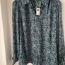 Print shirt blouse blue size 18 - New with tags Image 4