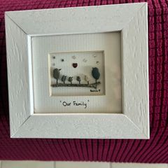 'Our Family' Framed Stone artwork