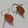 Gold drop earrings Image 2