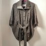 PEPE London Wool Blend Cape Coat Cardigan Size S! Image 2