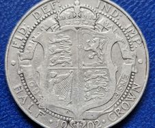 1902 United Kingdom  Half Crown - Edward VII Silver coin
