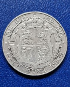 1902 United Kingdom  Half Crown - Edward VII Silver coin