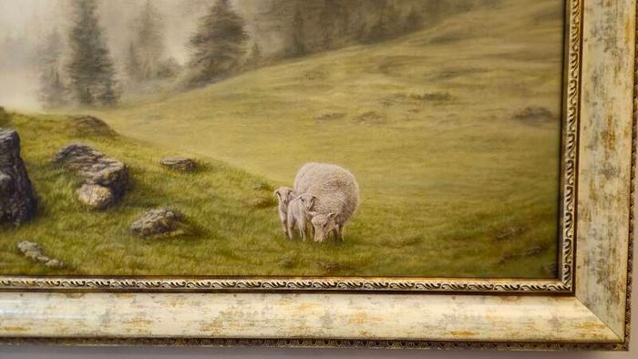 Original Oil Painting  - Emerald Silence