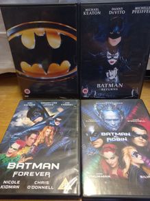 Batman Dvd Collection Bundle Michael Keaton Tim Burton Dc Comics Superhero