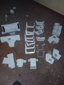 pvc facia and soft down pipe gutter fittings