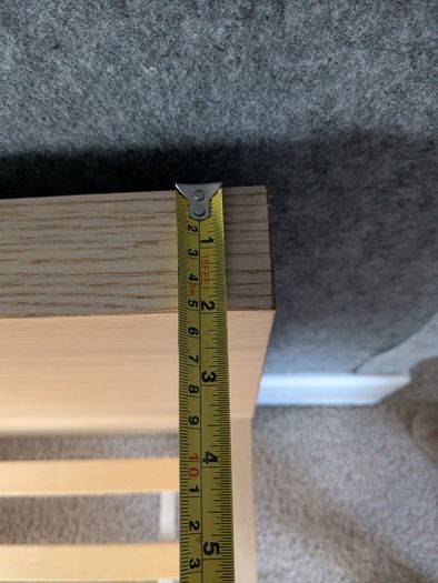 IKEA MALM Bed Frame in white stained oak veneer