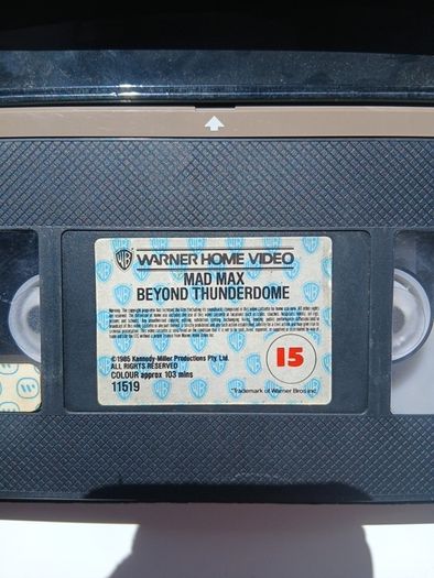 Mad Max Beyond Thunderdome VHS Tape.