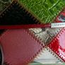 Vintage TEMANLI PATCHWORK WALLET - Ladies Genuine Leather Tri-Fold Wallet - Multi-Color Patchwork - By Temanli Image 6