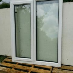 white pvc window