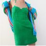 Zara Green chain strap mini dress Size L BNWT Image 3