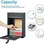 Post Boxes Wall Mounted Waterproof, Steel Mail Box with 2 Keys, Lockable Weatherproof Large Letter Image 6