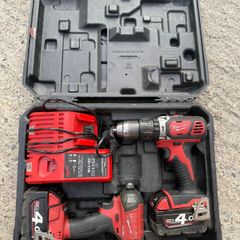 Milwaukee M18 Drill & Impact Driver Twin Pack Kit (2x 4.0Ah Batteries)