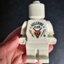 Handmade White Concrete Hellfire Club Stranger things Decorative Lego Man Image 4
