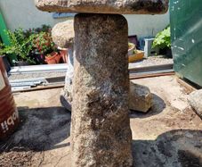 Granite Staddle mushroom stone 105cm tall