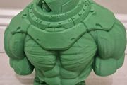 3D Printed Statue Bust (Unpainted) - Juggernaut