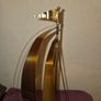 Vintage DeMott Copper and Brass Sailboat Sculpture - Artist signed Image 7