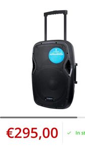 Guitar Portable bluetooth Trolley Speaker 800 watt