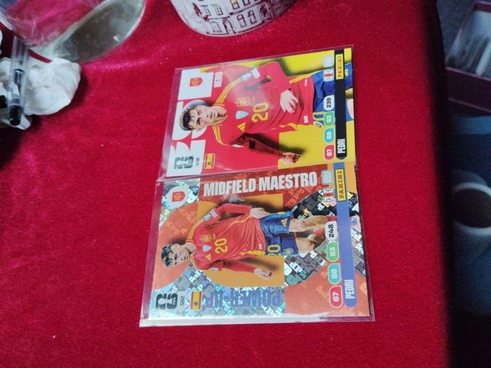 2 Pedri Panini World Cup Football cards