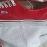 Clasdic Red & White  Mens Vans Trainers Image 8