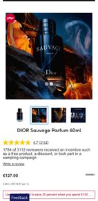 DIOR Sauvage parfum for him