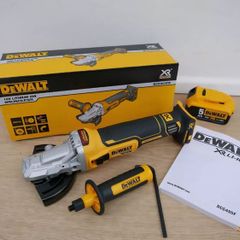 DeWALT 18V XR Cordless Brushless Flat Head Angle Grinder + 5x 125MM x1.1MM XR Extreme Runtime Inox Ceramic Cutting Discs. / DeWALT TSTAK II Carry Case  For 18V XR Cordless Brushless Angle Grinder Removable Insert. Xmas Gift Ideas Winter Sale Now On