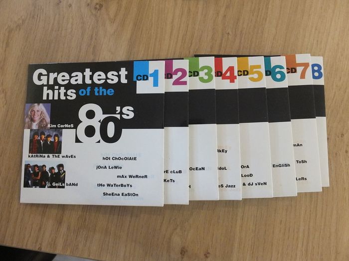 Greatest Hits Of The 80's (1998) 8 cd Box Set Ex Condition
