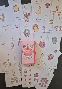 Kawaii, tarot cards.