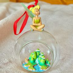 Disney Store Tinkerbell Glass Globe Ornament, 2017