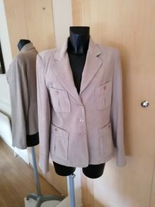 Women's Jacket Cream REDUCED Faux Suede SIZE 14