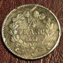 1837 France 1/4 Franc Silver Coins Image 2