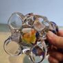 Vintage Murano Spatter Glass Bon Bon Basket Image 6