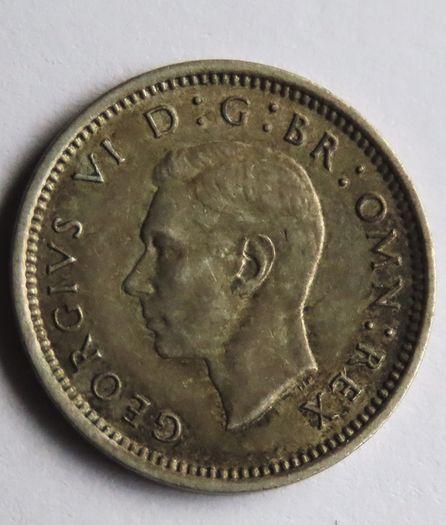 Silver Threepence 1937 3D