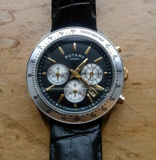 ROTARY Chronograph Tachymeter Men's Watch
