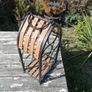 Freestanding Metal & Wood Wine Rack (7-Bottle Capacity) Image 3